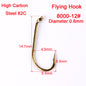 PROBEROS 1000PCS Hooks Carbon Steel Fishhooks Bronze Barbed Trout Fishing Hooks Wet Wire Nymph Single Hooks