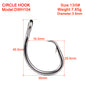 PROBEROS Saltwater Fishing Hook Matte Tin Single Hooks 13/0#-14/0#-15/0#-16/0# High-Carbon Steel Fishhook High Strength Hooks