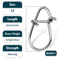 PROBEROS Gourd Pin Stainless Steel Lure Reinforced Pin Fishing Bait Hook Connector Reinforced Pin Fishing Accessories 200pcs