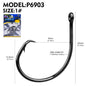PROBEROS 100pcs Circle Barbed Octopus Hooks Super pulling force High Carbon Steel Strong Offset Hooks For Catfish Freshwater