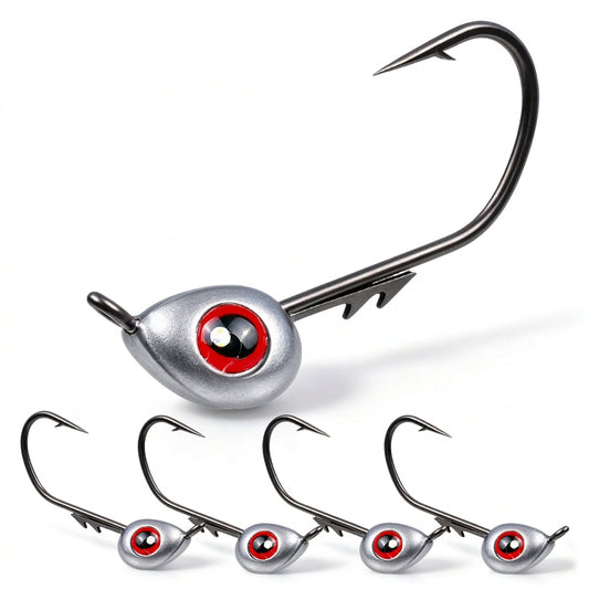 PROBEROS JIG062 Cabeça chumbada 1.8g-5g, 10 un., porta-isca, lance longo – água salgada