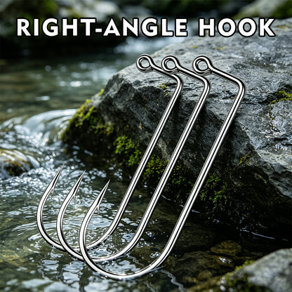 PROBEROS P1902 90 Degree Aberdeen Jig Hooks High Carbon Steel