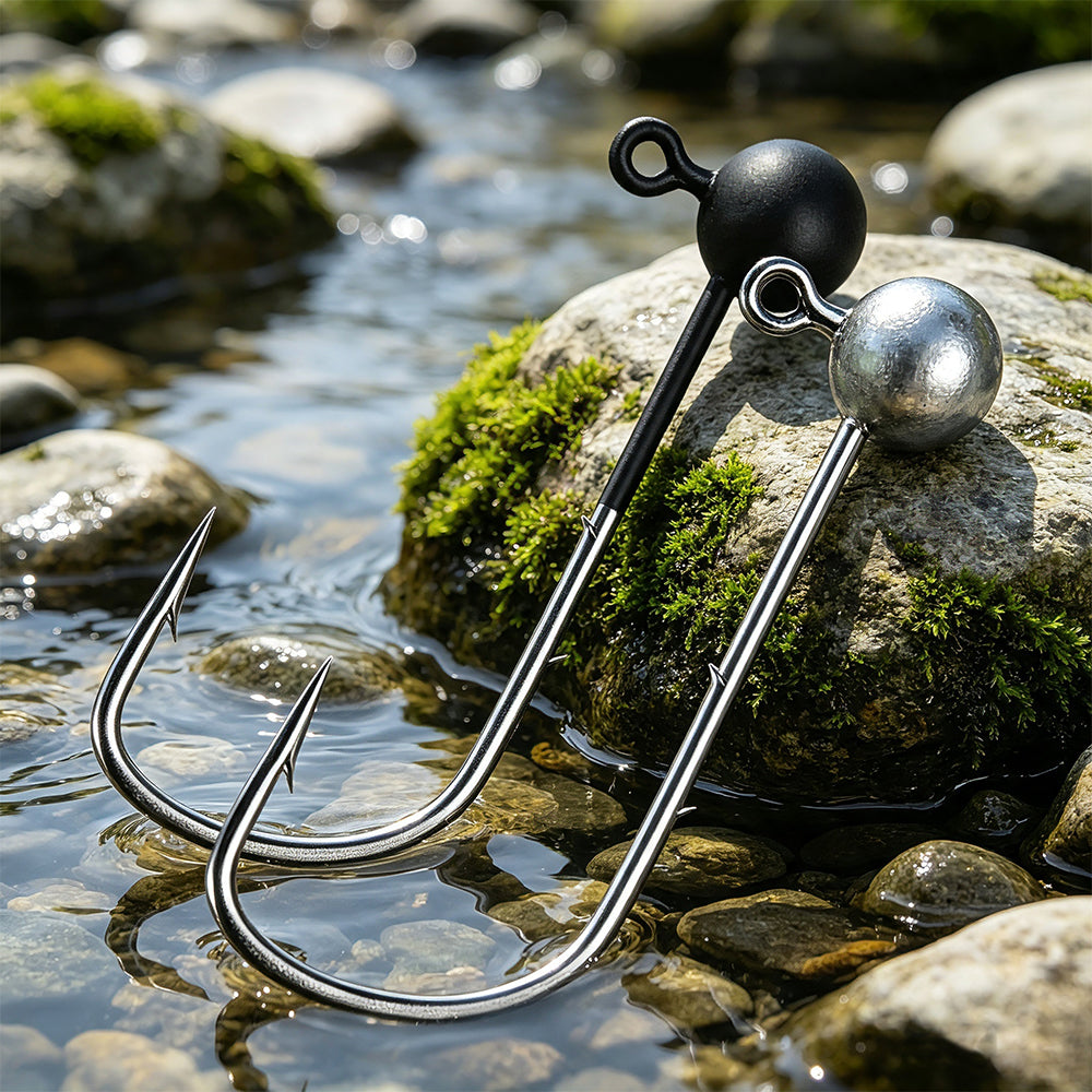 PROBEROS JIG060 Round Ball Lead Jig Head Hooks 0.3g- 1g