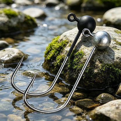 PROBEROS JIG060 Round Ball Lead Jig Head Hooks 0.3g- 1g