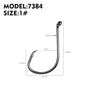 PROBEROS 100pcs High Carbon Steel Octopus Hooks Strong Pulling Force Sharp fishing Hooks