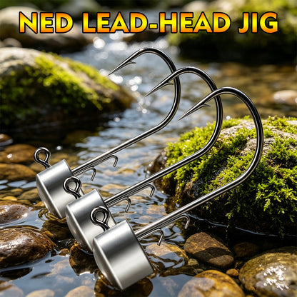PROBEROS JIG059 Jig Head Hooks 10 Pcs Freshwater for Bass Trout Perch