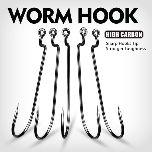 PROBEROS 10 pieces per pack. 10 packs for 100 pieces. High Carbon Steel Saltwater Jig Fishing Hook - Corrosion-Proof for Offshore Trolling