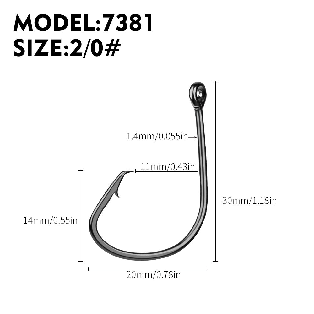 PROBEROS 2BOX 50pcs/box High Carbon Steel Octopus Hooks Strong Pulling Force Sharp fishing Hooks