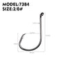 PROBEROS 100pcs High Carbon Steel Octopus Hooks Strong Pulling Force Sharp fishing Hooks