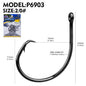 PROBEROS 100pcs Circle Barbed Octopus Hooks Super pulling force High Carbon Steel Strong Offset Hooks For Catfish Freshwater