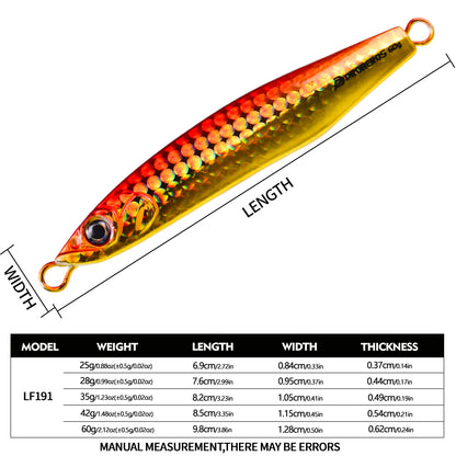 PROBEROS LF191 Saltwater Slow Jigging Lure 25g-60g