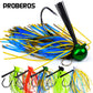 PROBEROS 5PC Silicone Bass Jig Skirts Wobbler Rubber Skirt For Pike Walleye Fishing Artificial Bait 7G/10G/14G/21G Flipping Jig - Proberos