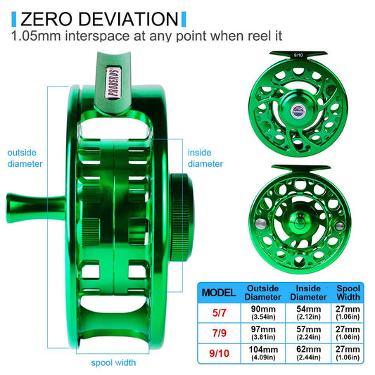 PROBEROS® FR08N COLOR C PREMIUM SEALED BEARING FLY REEL Precision Redefined for the Discerning Angler - Proberos