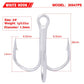 PROBEROS Fish Hook 2/4/6/8/10# Treble Hook Lure Hook Tied Hair Hook Tackle 100pcs - Proberos