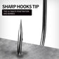 #39121 PROBEROS High Carbon  Steel Bait Hook  Fishing Hook  10 pieces per pack. 10 packs for 100 pieces.