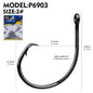 PROBEROS 100pcs Circle Barbed Octopus Hooks Super pulling force High Carbon Steel Strong Offset Hooks For Catfish Freshwater