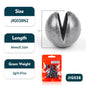 PROBEROS Open Bite Lead Counterweight Open Lead Round Lead Clamp No Injury Line Fast Lead Sinker Sea Fishing Fishing Accessories 300pcs