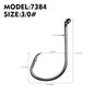 PROBEROS 100pcs High Carbon Steel Octopus Hooks Strong Pulling Force Sharp fishing Hooks