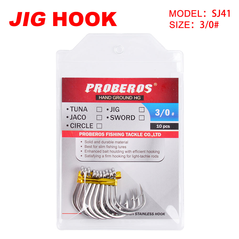 PROBEROS Sea Fishing Stainless Steel Hook Barbed Anchor Hook Seawater Corrosion Resistant Boat Fishing Hook Lure Fishing Hook 50pcs
