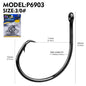 PROBEROS 100pcs Circle Barbed Octopus Hooks Super pulling force High Carbon Steel Strong Offset Hooks For Catfish Freshwater