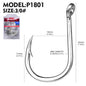 PROBEROS 50PCS  Saltwater Jigging Hooks, Stainless Steel Heavy Duty Super Strong For Vertical Metal Jig
