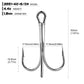 PROBEROS 50pcs Super Large shark Trigeminal Hook - 4X Strong Tuna Bait Extra Big Fishing Hook Anchor hook,Size 6/0-10/0# Outdoor - Proberos