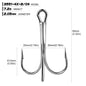 PROBEROS 50pcs Super Large shark Trigeminal Hook - 4X Strong Tuna Bait Extra Big Fishing Hook Anchor hook,Size 6/0-10/0# Outdoor