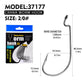 PROBEROS 10 pieces per pack. 10 packs for 100 pieces. High Carbon Steel Saltwater Jig Fishing Hook - Corrosion-Proof for Offshore Trollin - Proberos