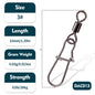 PROBEROS American Swivel Ring Reinforced Pin Figure 8 Ring Connector Figure 8 Ring Quick Swivel Hook Fishing Accessories 200pcs