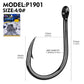 Proberos 100pcs Steel Hooks Premium Carbon Steel Circle Fishing Hooks, Corrosion-ResistantUltra-Sharp for Saltwater & Freshwater - Proberos