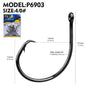 PROBEROS 100pcs Circle Barbed Octopus Hooks Super pulling force High Carbon Steel Strong Offset Hooks For Catfish Freshwater