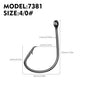 PROBEROS 2BOX 50pcs/box High Carbon Steel Octopus Hooks Strong Pulling Force Sharp fishing Hooks