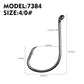 PROBEROS 100pcs High Carbon Steel Octopus Hooks Strong Pulling Force Sharp fishing Hooks - Proberos