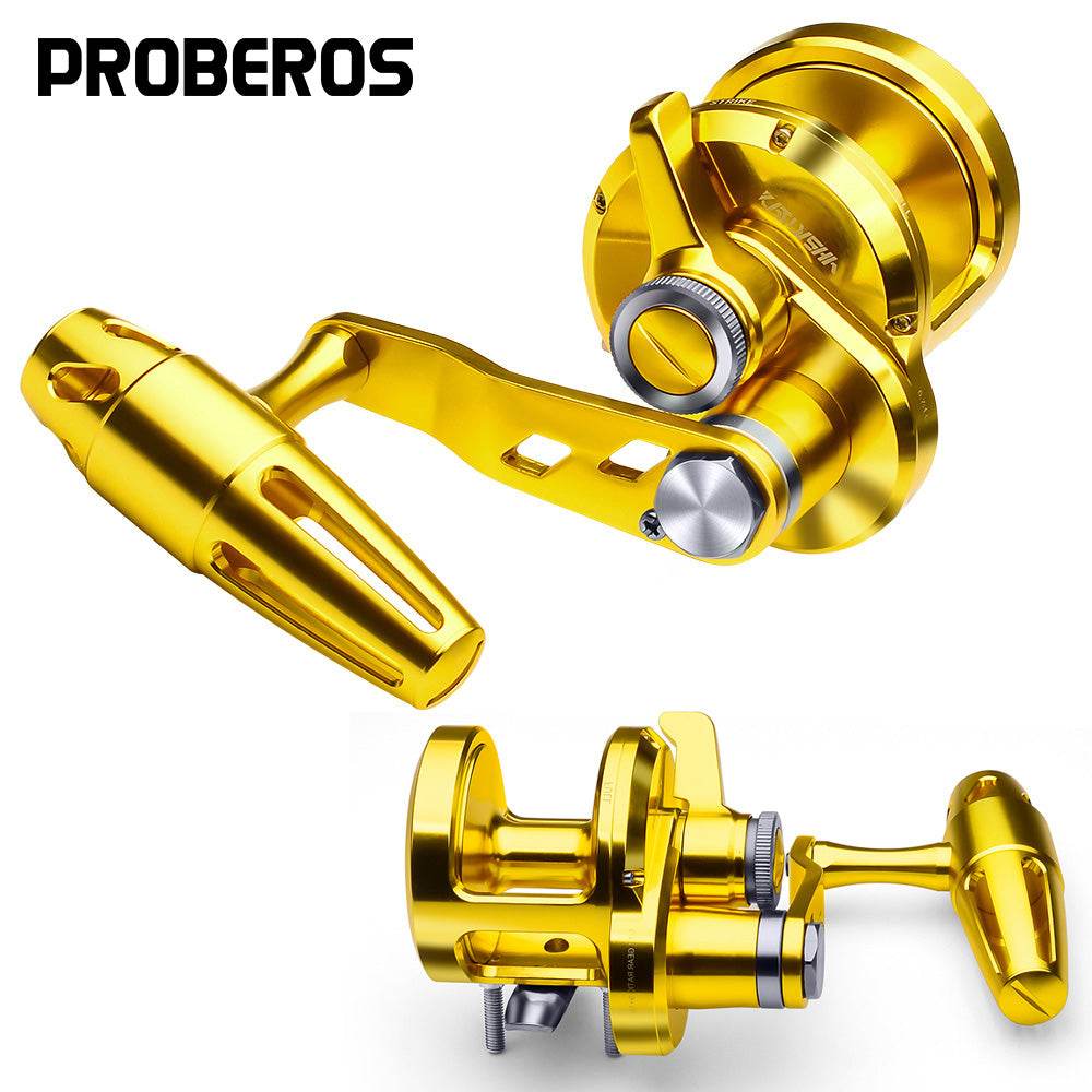 PROBEROS® 1PCS Wholesale Two Speed Big Game Fishing Reel Trolling for Sea Fishing - Proberos