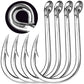PROBEROS 50PCS Saltwater Jigging Hooks, Stainless Steel Heavy Duty Super Strong For Vertical Metal Jig - Proberos