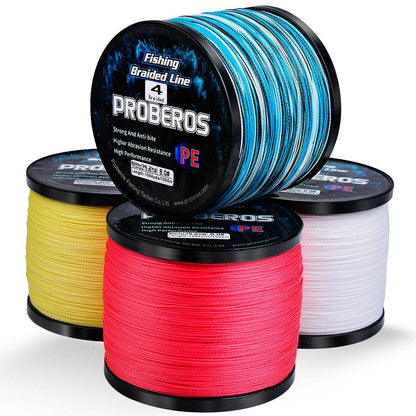 PROBEROS 1000m Braided Fishing Line 4 Strand Graphene HydroSync｜Instant Strike from Streams to Abyss - Proberos