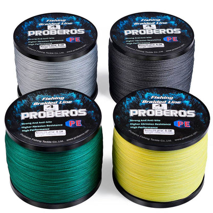 PROBEROS 1000m Braided Fishing Line 4 Strand Graphene HydroSync｜Instant Strike from Streams to Abyss - Proberos