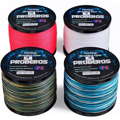 PROBEROS 1000m Braided Fishing Line 4 Strand Graphene HydroSync｜Instant Strike from Streams to Abyss - Proberos