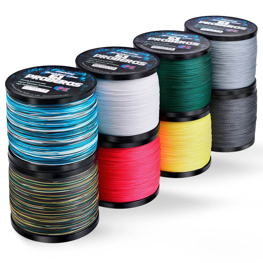 PROBEROS 2000m Braided Fishing Line 4 Strand Nano-Ion Armor｜Crush Storms, Rocks, Tides in Darkness - Proberos