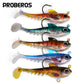 PROBEROS® 5pcs Premium Soft Artificial Bait Silicone Fishing Lures with Sharp Hooks for Saltwater and Freshwater Fishing - Lifelike Design - Proberos