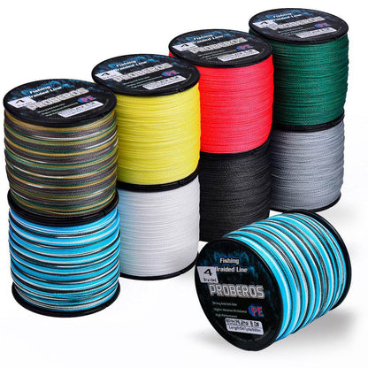 PROBEROS 500m Braided Fishing Line 4 Strand Cryo-to-Inferno Proof｜Ice Fishing to Tropical Battles - Proberos