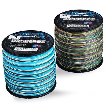 PROBEROS 500m Braided Fishing Line 4 Strand Cryo-to-Inferno Proof｜Ice Fishing to Tropical Battles - Proberos