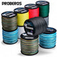 PROBEROS 2000m Braided Fishing Line 4 Strand Nano-Ion Armor｜Crush Storms, Rocks, Tides in Darkness - Proberos