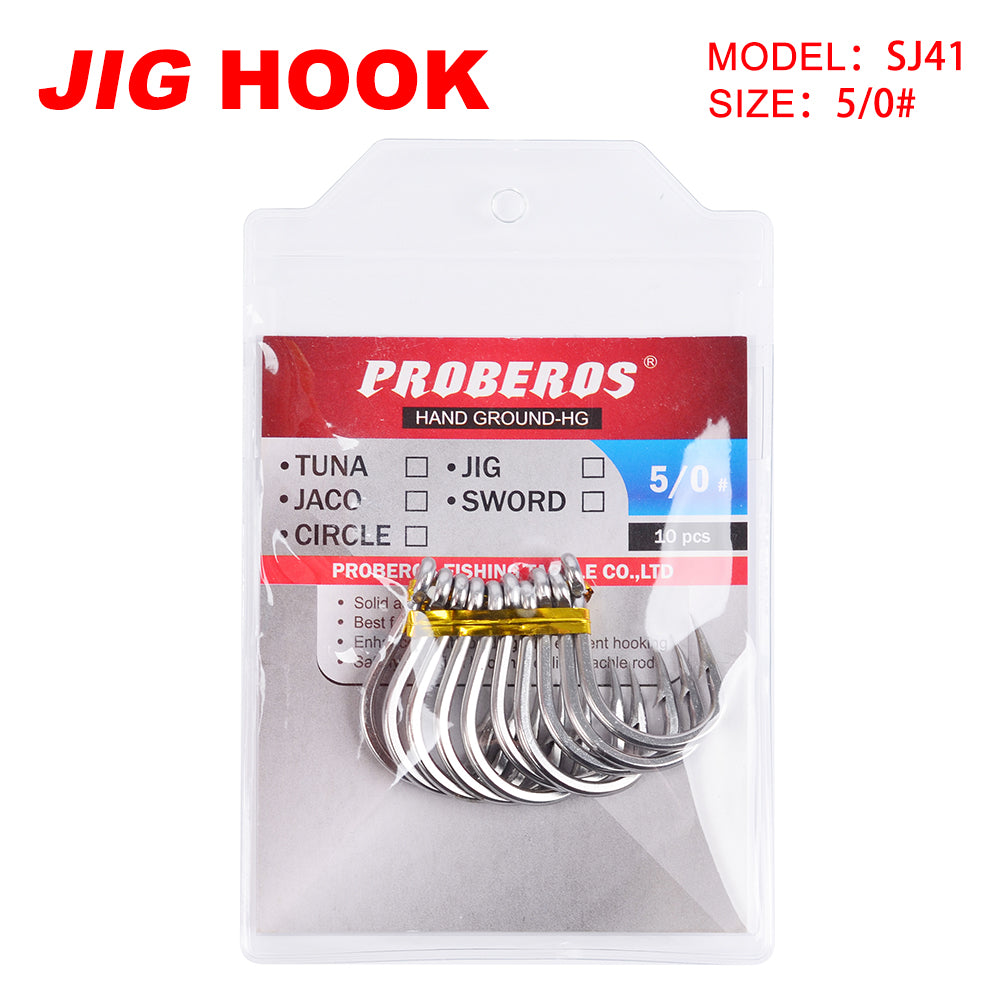PROBEROS Sea Fishing Stainless Steel Hook Barbed Anchor Hook Seawater Corrosion Resistant Boat Fishing Hook Lure Fishing Hook 50pcs