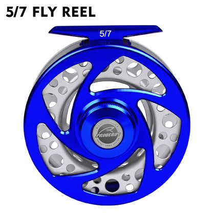 PROBEROS FR07 CNC Aluminum Fly Reel, 5/7, 7/9, 9/10 Sizes, 5 Colors;Large Arbor Fly Reel, Corrosion Resistant for Freshwater; Saltwater