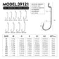 #39121 PROBEROS High Carbon  Steel Bait Hook  Fishing Hook  10 pieces per pack. 10 packs for 100 pieces.