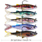 PROBEROS Soft Lure Shad Tail With Hook Fish Artificial Silicone Soft Fish Fork Tail Catfish Bait for Fishing Tackle