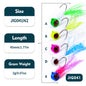 PROBEROS Lure Head Hook Big Eye Tied Fly Hook Jig Tied Feather Hook Fly Fishing Lure Hook 25pcs