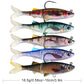 PROBEROS Soft Lure Shad Tail With Hook Fish Artificial Silicone Soft Fish Fork Tail Catfish Bait for Fishing Tackle