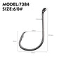 PROBEROS 100pcs High Carbon Steel Octopus Hooks Strong Pulling Force Sharp fishing Hooks - Proberos